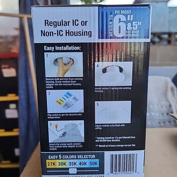 Elite LED Light‎ 4” Round Recessed Downlight Fixture G3 Field Selectable CCT - Picture 3 of 8